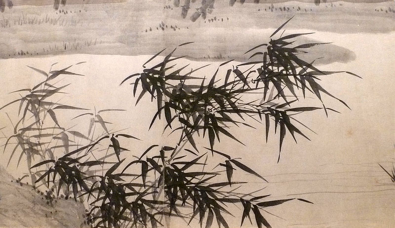 Bamboo Grove in a Windy Storm